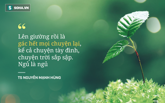 Những lời khuyên của TS Nguyễn Mạnh Hùng về sức khỏe
