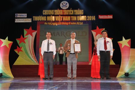Cumargold được vinh danh Top 10 “Thương Hiệu Việt Nam Tin Dùng” 2014
