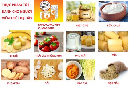 Top 10 thực phẩm hữu ích cho người đau dạ dày