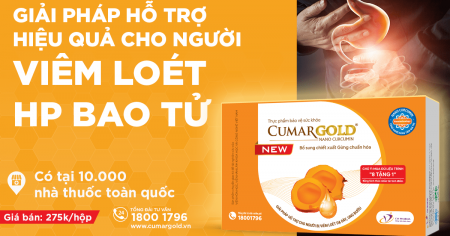 Viêm loét bao tử HP dùng CumarGold New có tốt không?