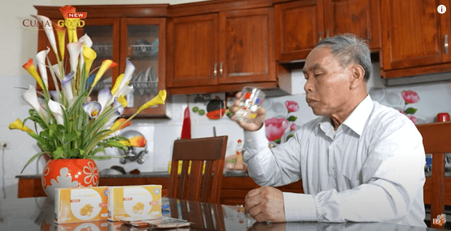 Ông Chinh duy trì uống CumarGold New mỗi ngày để bảo vệ sức khoẻ dạ dày