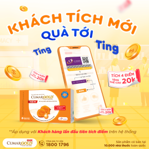 Mua và tích mới CumarGold New ngay để nhận ngay thẻ nạp điện thoại miễn phí