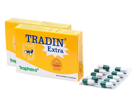 Thuốc Tradin extra giúp giảm các triệu chứng rối loạn tiêu hoá do viêm đại tràng